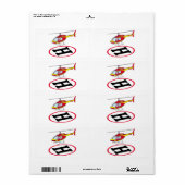 Landingshelikopter Etiket (Full Sheet)