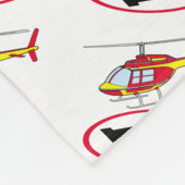 Landingshelikopter Fleece Deken (Hoek)