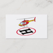 Landingshelikopter Visitekaartje (Achterkant)