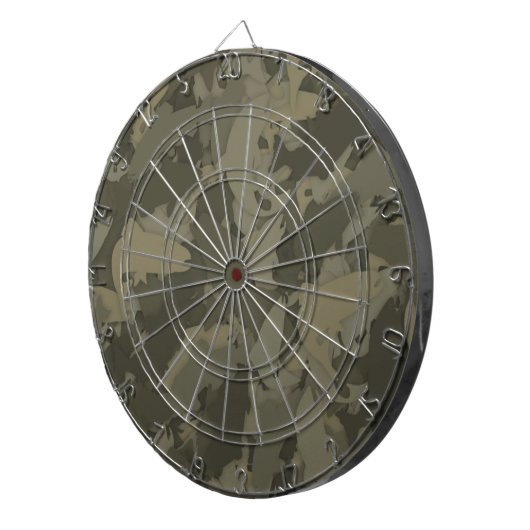 Landjongen Vist camouflage-patroon Dartbord (Voorkant Rechts)