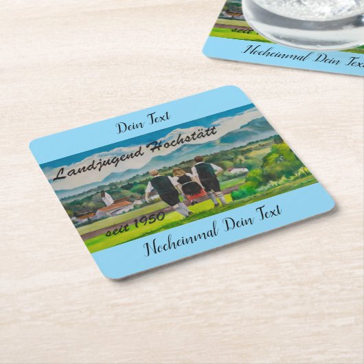 Landjugendfest Kartonnen Onderzetters (Schuin)