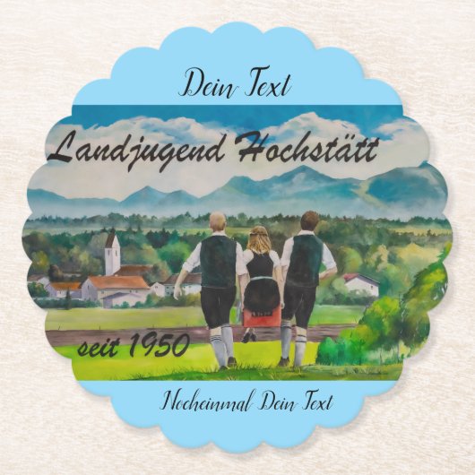 Landjugendfest Kartonnen Onderzetters (Voorkant)