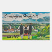 Landjugendfest Rechthoekige Sticker (Voorkant)