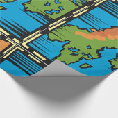 Landkaart inpakpapier