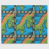 Landkaart inpakpapier (Vlak)