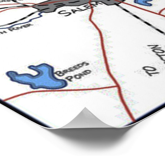 Landkaart Lovecraft Poster (Hoek)