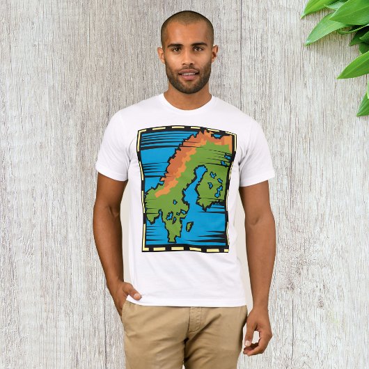 Landkaart Mannen T-Shirt