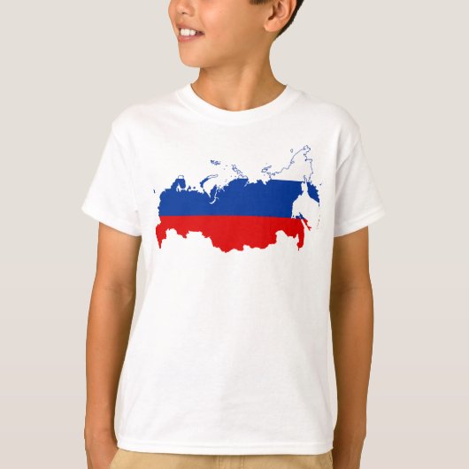 Landkaart Rusland T-shirt (Voorkant)