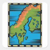 Landkaart Stickers (Voorkant)