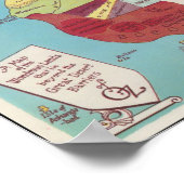 Landkaart van Oz Poster (Hoek)