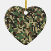 Landkamouflage Keramisch Ornament (Voorkant)