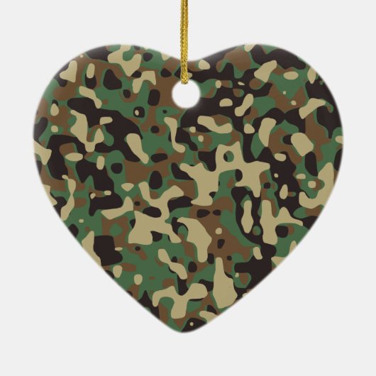 Landkamouflage Keramisch Ornament (Achterkant)