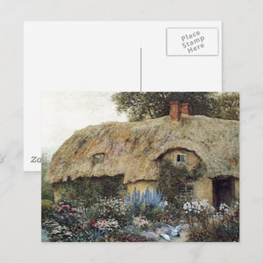  landkatoen met ventilatortuin briefkaart (Voorkant / Achterkant)