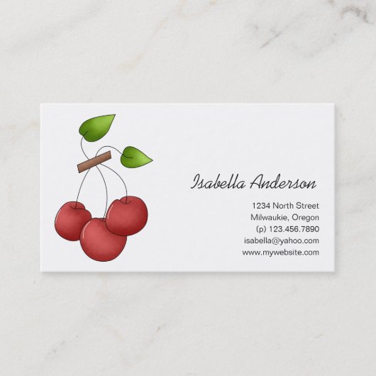 Landkersen - Kersen Visitekaartje (Voorkant)