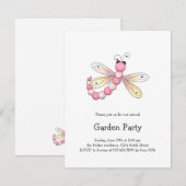 Landkersen ・ Roze en abrikozendragonfly. Kaart (Voorkant / Achterkant)