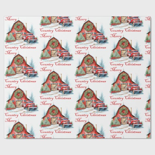 Landkerst Cadeaupapier (Vlak)