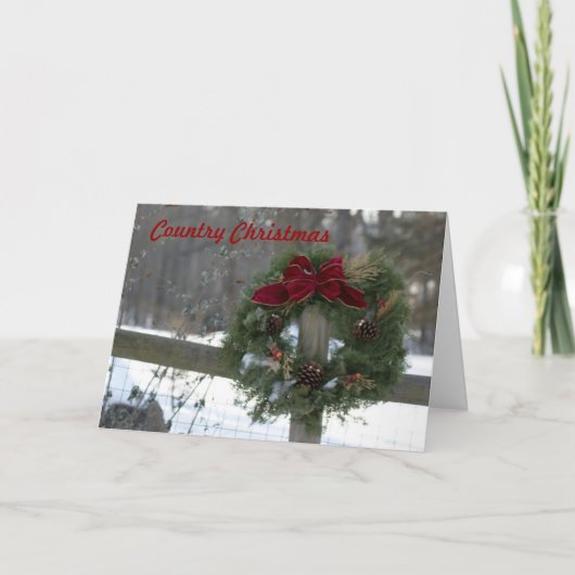 Landkerst Feestdagen Kaart (Voorkant)