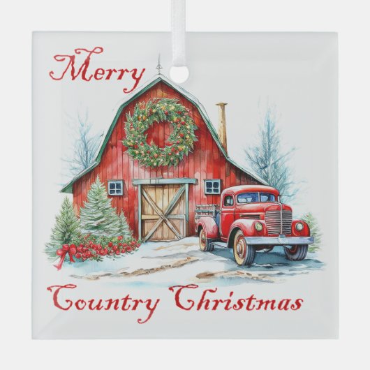 Landkerst Glas Ornament (Voorkant)