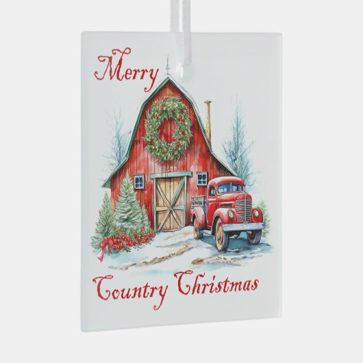 Landkerst Glas Ornament (Voorkant Rechts)