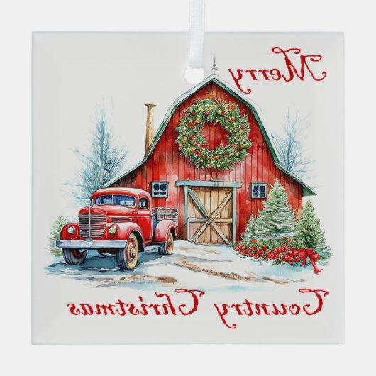 Landkerst Glas Ornament (Achterkant)