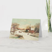 Landkerst, kerstkaart feestdagen kaart (Voorkant)