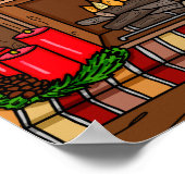 Landkerst | Koeweitvoorraad Poster (Hoek)