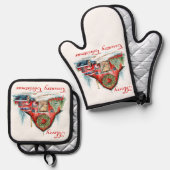 Landkerst Ovenwant & Pannenlap Set (Voorkant / Achterkant)