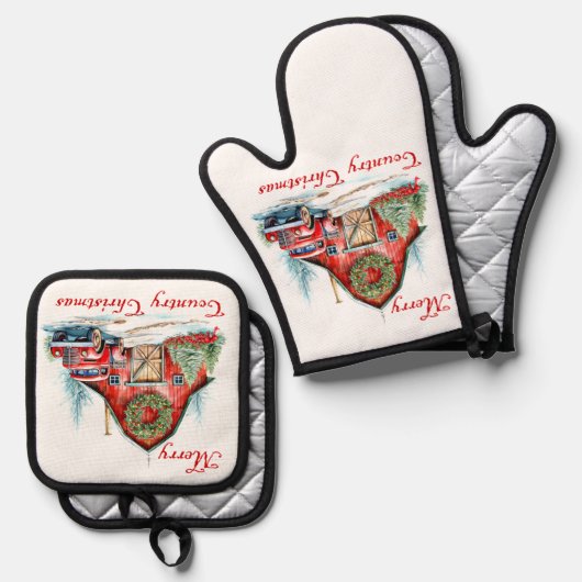 Landkerst Ovenwant & Pannenlap Set (Voorkant / Achterkant)