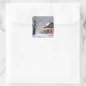 Landkerst Vierkante Sticker (Tas)