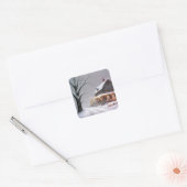 Landkerst Vierkante Sticker (Envelop)