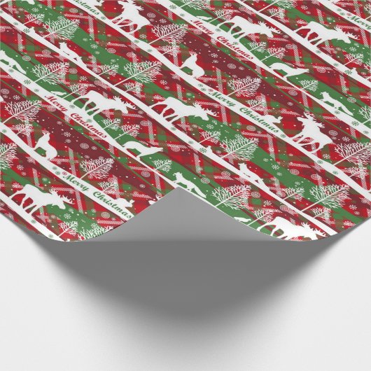 Landkerst Wolf Moose Cadeaupapier (Hoek)