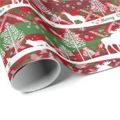 Landkerst Wolf Moose Cadeaupapier (Rol Hoek)