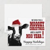 LandkerstkerstkerstkerstkerstkerstkerstKoe Feestdagenkaart (Voorkant / Achterkant)