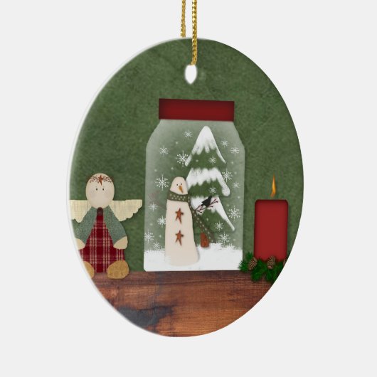 Landkerstversiering Keramisch Ornament (Rechts)