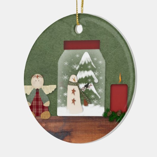 Landkerstversiering Keramisch Ornament (Links)