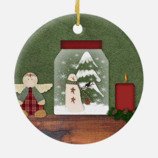 Landkerstversiering Keramisch Ornament (Achterkant)