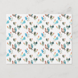 Landkippen met kippen Lover Briefkaart