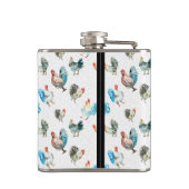 Landkippen met kippen Lover Heupfles (Achterkant)