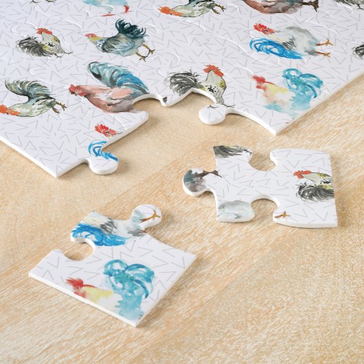 Landkippen met kippen Lover Legpuzzel (Zijkant)