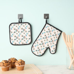 Landkippen met kippen Lover Ovenwant & Pannenlap Set
