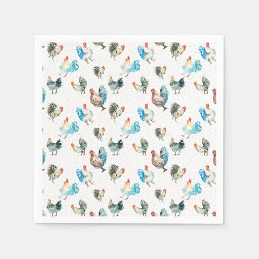 Landkippen met kippen Lover Servet (Voorkant)