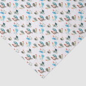 Landkippen met kippen Lover Tissuepapier (Detail)