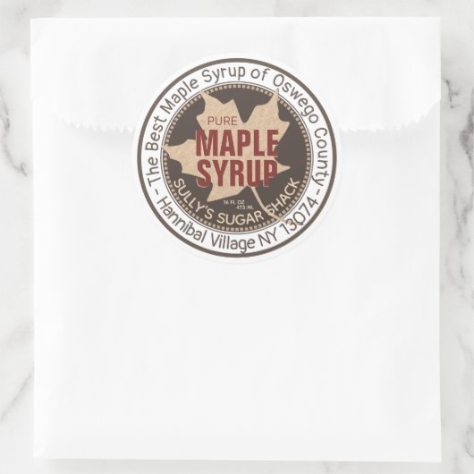 Landkraft Maple Syrup Sticker (Tas)