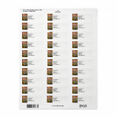 Landkreeften en spruitjes van witte eik. etiket (Full Sheet)