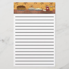 Landkreeften met dikke lijn desserts briefpapier