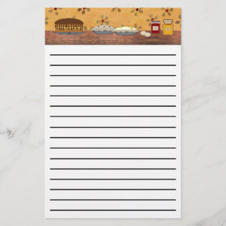 Landkreeften met dikke lijn desserts briefpapier