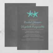 Landkreeftenbeach Bridal Shower-uitnodigingen Kaart (Voorkant / Achterkant)