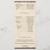 Landkreeftengras op het programma voor het weddens programmakaart (Achterkant)