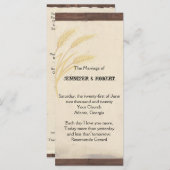 Landkreeftengras op het programma voor het weddens programmakaart (Voorkant / Achterkant)