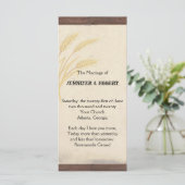 Landkreeftengras op het programma voor het weddens programmakaart (Staand voorkant)